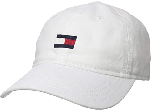 Tommy Hilfiger Herren Ardin Dad Hat Baseballkappe, Weiß, Einheitsgröße