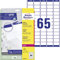 AVERY Zweckform L7651-25 Adressetiketten/Adressaufkleber (1.625 Etiketten mit ultragrip, 38,1x21,2mm auf A4, bedruckbar, selbstklebend, für Absenderetiketten, Papier matt) 25 Blatt, weiß