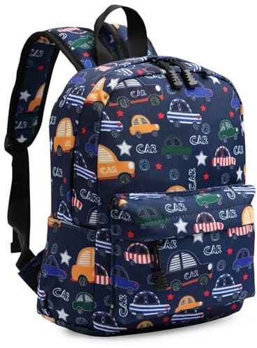 Zicac Sac à Dos Enfant pour à L’ école Maternelle Garçon et Fille Cartable Unisexe Mignon Agréable, Azur Bleu, M