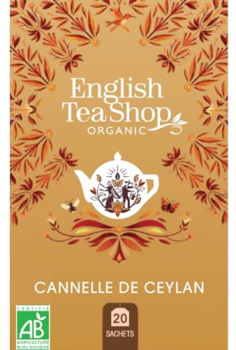 English Tea Shop Organic Ceylon Cinnamon - 20 Tea Bag Sachets, 35 g