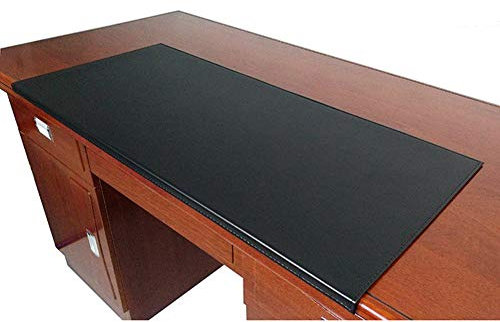 Sous-main de bureau en cuir de qualité supérieure avec bord de fixation, grand tapis d'écriture, sous-main pour ordinateur portable, tapis de souris antidérapant