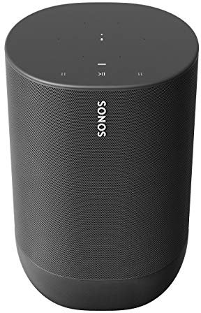 Sonos Move - The durable, battery-powered Smart Speaker for Outdoor and Indoor Listening, Black, with Alexa built-in (Refurbished)