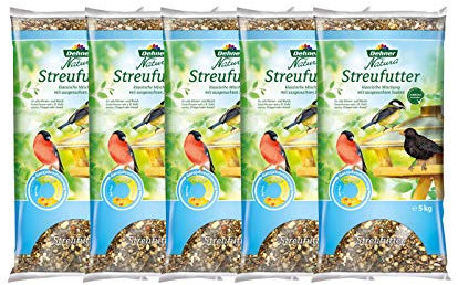 Dehner Natura Wildvogelfutter, Streufutter, 5 x 2.5 kg (12.5 kg)
