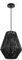 Paco Home Hängelampe Bambus Wohnzimmer Pendelleuchte Rattan Esstisch Esszimmer Lampe E27 Hängeleuchte Papier Boho, Farbe:Schwarz (Ø30cm), Leuchtenart/Farbe:Pendelleuchte - Schwarz