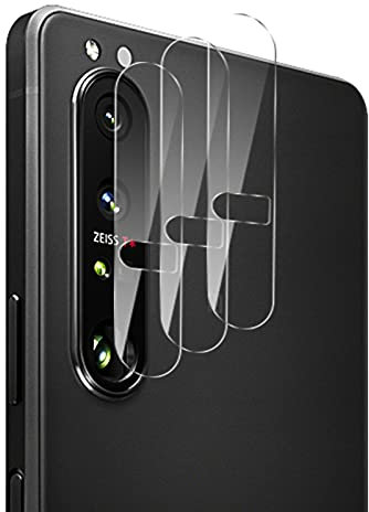 NOKOER Kamera Glas Schutzfolie Kompatibel für Sony Xperia 1 III, [3 Stück] Ultradünnes Gehärtetes 2.5D Kamera Schutzglas, 360 Grad Schutzkamera- Transparent