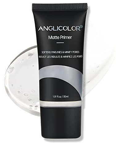 Anglicolor Matte Primer, Feuchtigkeit Make-up Basis, glättend isolierte, Poren verkleinern, kontrolliert ölige, Primer Gesicht für alle Hauttypen, 30ml
