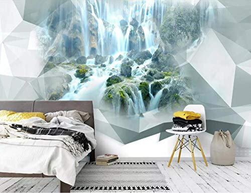JFSZSD Papier Peint Mural Poster Géant 3D Cascade moderne Enfant Chambre Garcon Fille Ado Décoration De La Maison 400CMx280CM