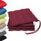 NatureMark Set de 4 Cojines para Sillas con Lazos 40x40 cm – Cojín de Asiento Relleno para Cocina, Jardín y Terraza – Color Rojo Burdeos