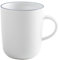 KAHLA 575335A69977C Pronto Line Becher 0,35 l Line stormy blue | Becher mit blau-grauer Linie aus Porzellan