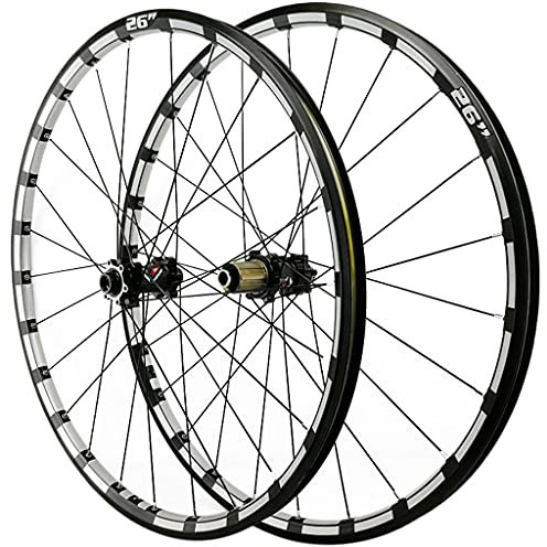 ZFF MTB Rad 26/27,5/29 Mountainbike Laufradsatz Steckachse Scheibenbremse Vorderseite Rückseite Rad 7 8 9 10 11 12 Geschwindigkeit Kassette Freilauf 24 Löcher 1750g