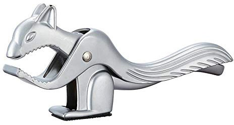 hanxiaoyishop Casse Noix Squirrel Shape Clip Walnut Cascacker Crack Crack Black Noisette Noisette Noisette Noisette Filbert Noix Cuisine Clip Clip Gadgets Casse Noisette (Color : Matte Silver)