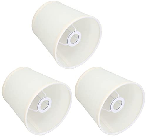 Juego de 3 pantallas de lámpara pequeñas, pantallas de tela Mini pantalla de lámpara para lámparas de pie de mesa, 4.3x5.5x5.9 pulgadas