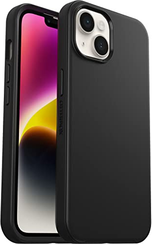OtterBox Symmetry Case for iPhone 14/iPhone 13, Shockproof, Drop proof, Protective Thin Case, 3x Tested to Military Standard, Antimicrobial Protection, Black