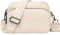 EINYNIUER Crossbody Bag Damen Leder Breiter Gurt Handtasche Umhängetasche Moderne Taschen mit breitem Schultergurt,Abnehmbarer Schultergurt,Weiss.