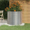 puraday Hochbeete Für Garten 80x80x68 cm Pflanzkübel Gemüsebeet Kräuterspirale XXL Hochbeet Metall Hochbeet Stahl Pflanzbeet Gartenbeet Blumenkasten Silber