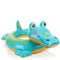COM-FOUR® Schwimmreifen aufblasbar für Kinder von 3-6 Jahre - Schwimmring im Tier-Design - Schwimmhilfe ideal für Strand und Pool (grün - Krokodil)