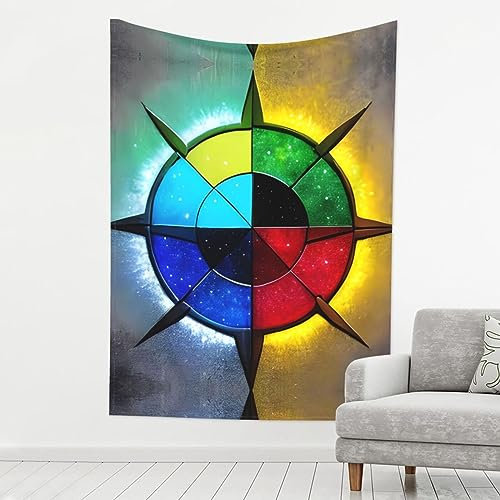 Shine In All Directions Tapisserie,* Raumdekorativer Wandteppich für den Innen- und Außenbereich, 80 x 60 Zoll (ca. 203 cm x 152 cm)
