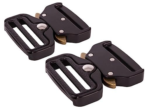 Gürtelschnalle 2er Set, 40mm Gürtelschnalle Herren, DIY Rucksack Taschen Gürtel Schnalle, Ersatz gürtelschnalle (MG Leicht)