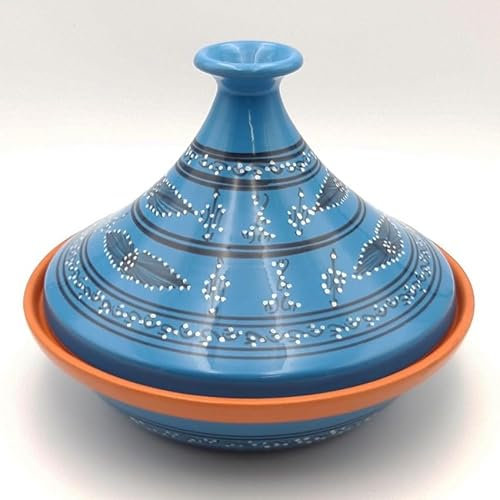 Tajine de cuisson Tatoué Bleu - D 31 cm