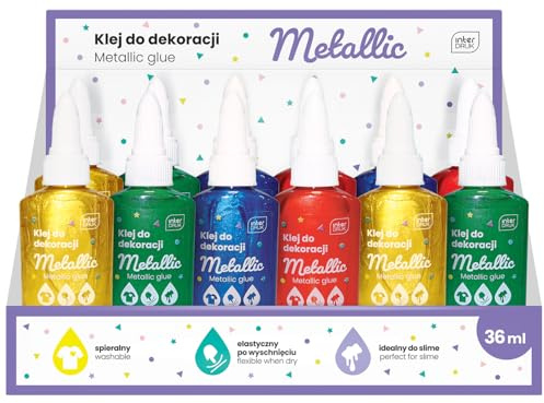 Interdruk 4x Dekor-Metallic-kleber in 4 Farben