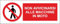 M-ITALY CARTELLO SEGNALETICO UNI - Non avvicinarsi alle macchine in moto - Adesivo Extra Resistente, Pannello in Forex, Pannello In Alluminio (30x12, Alluminio)