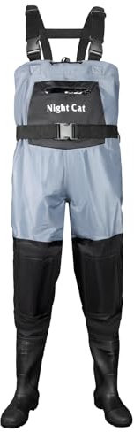 Night Cat Waders Scafandro da Pesca: Trampolieri Stivali da Pesca per Uomo Donna Impermeabili