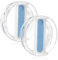 40oz Tumbler Lid for Stanley, Spill Proof Splash Resistant Tumbler Covers,Replacement cover for Stanley Cup Accessory(2 pack) (Clear Blue, 40oz)