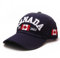 2024 Kanada Baseball Cap Kanada Day bestickt Ahornblatt Flagge verstellbare Mütze Baseballkappe mit Loch oben, navy, One size