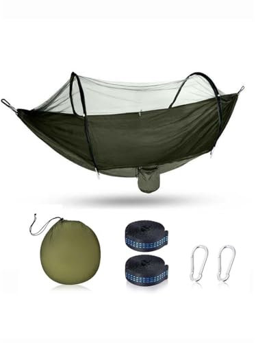 LIBRELUNE Hamac sur Pied Exterieur avec moustiquaire de lit 2 Places,Hamac Ultra-léger de Voyage Camping,Breathable,Quick-Drying,250kg Load,Convient pour la randonnée et Le Camping en Plein air