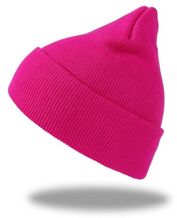 Bella Accessori Cappello Berretto a Maglia per Uomini, Donne, Bambini - Taglia Unica (Fuxia)