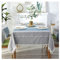 Tischdecke Abwaschbar Blau, Polyester Tischdecke Streifen Tischdecke Rechteck 140x250CM