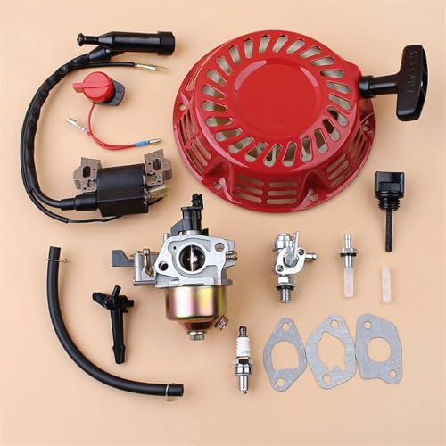 LALAL Kit de Filtro de Llave de Purga de Tanque de Combustible de carburador de Bobina de Encendido de Arranque Apto for Motor generador Honda GX200 GX160 Chino 168F 2-3KW