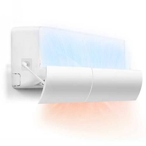 Deflector Aire Acondicionado Ajustable. Parabrisas de Aire Acondicionado de Pared. Desviador de Flujo de Aire Acondicionado Universal. Deflector Anti Aire Directo, Frío o Caliente, para Casa/Oficina.