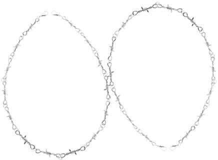 OSOLADY Men's and Women's Chain Barbed Wire Necklace Gothic Jewelry for Women Fashion Necklace