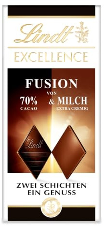 Lindt Schokolade | EXCELLENCE Fusion 70%&Milch, 100g Tafel, Geschenk