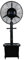 GLOUPIE Ventilatore Nebulizzatore Ad Acqua Da Esterno E Interno Doppia Funzione Mustang Con Motore In Rame Dalla Potenza Di 260 W, 3 Velocità Selezionabili, H 175 Cm, Colorazione Nera
