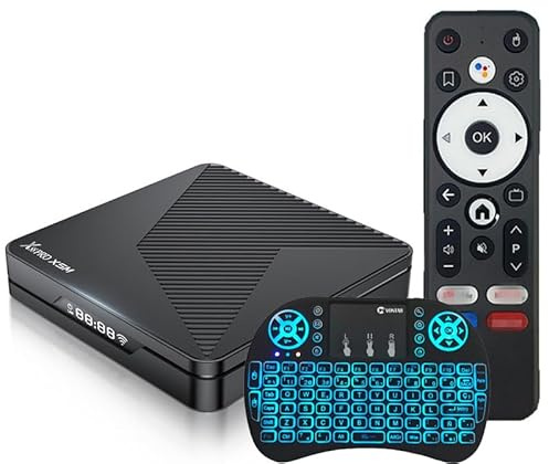 CHROX Android TV Box 14.0, 2025 Android 13 TV Box 4K Wi-Fi 6, X88 PRO X5M Android Box S905X5M Quad-Core 2.4G/5G Wi-Fi BT 5.0 USB 3.0 Smart TV Box,4GB+64GB