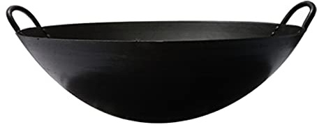 asdchZen Iron Wok Commercial Double Ear Pot, Household Chef Restaurant Canteen Wok Pot,60Cm,60Cm