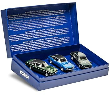Corgi VC01303 Ford Heritage Capri Collection, Die-cast model for ages 14+, for adults and collectors