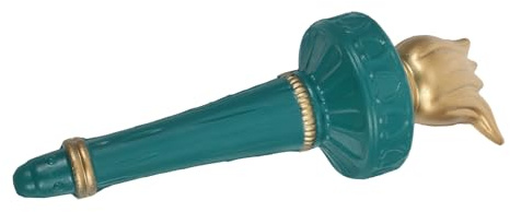ibasenice Leichte Freiheitsstatue Fackel aus Pu für Cosplay Events und Feierlichkeiten Handliche Realistische Torch Dekoration in Gold