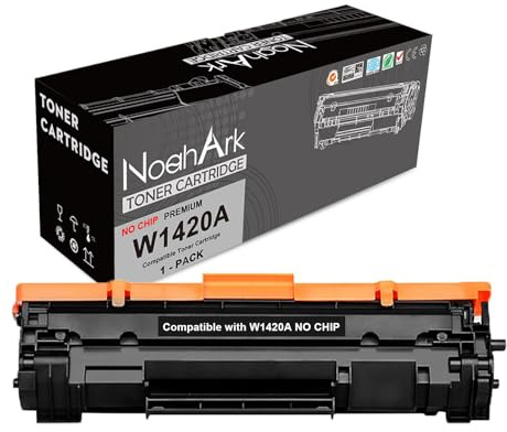 NoahArk Kompatibel mit 142A W1420A (ohne Chip) 142X W1420X Tonerkartuschen für LaserJet M110 M110w MFP M139 M139w M140 M140w Drucker (1 Schwarz)