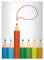 8 Schicke, Bunte Ideen DIN A4 Schulhefte, Rechenhefte mit Doodle Muster Umschlag innen Lineatur 29 (Kariertes/rautiertes Heft)
