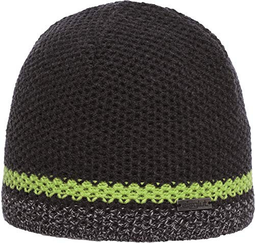 Eisglut Herren Frost XL Fleece, Caviar Meliert/Lime Green, Einheitsgröße