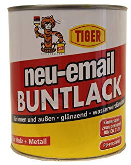 Acryllack Tiger neu-email Buntlack silbergrau 275 glänzend 0,75l