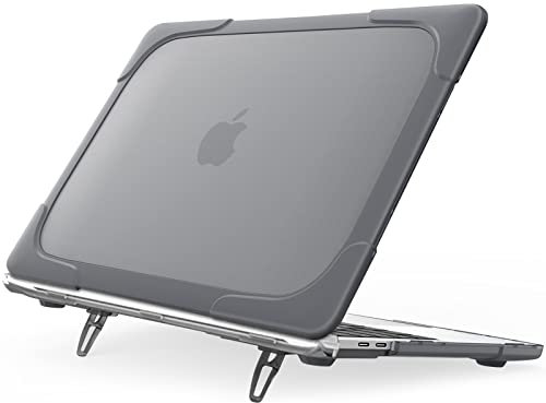 ProCase Heavy Duty Bumper Case for MacBook Pro 16 Inch 2019 (Model: A2141), Shockproof Rugged Hard Shell Protective Cover for MacBook Pro 16 with Touch Bar and Touch ID -Grey