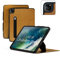 Zugu CASE iPad Air Custodia 13 Pouces M3 2025 & M2 2024 / Pro 12.9 (3a/4a Generazione) Cover Protettiva, 10 Angoli Regolabili Magnetico, Ricarica di Apple Pencil, Auto Svegliati/Sonno [Marrone cognac]