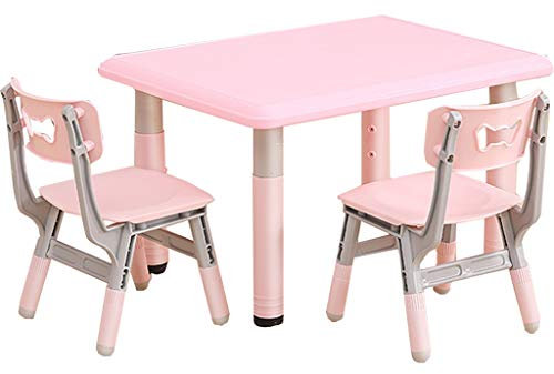 Schreibtisch Kinder, Kinderschreibtisch Höhenverstellbar, Ideal for Kunsthandwerk, Tisch Spielzeug Tisch Abhebbarer Kinderschreibtisch Mit Stuhl, for Home Study HFG Tisch, 2-10 Jahre Alt