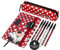 Disney 3-Teiliges Stationery Set, Schreibwaren Set mit Notitzheft A5, 6 Kugelschreibern und Federmäppchen, Disney Geschenke für Jungen und Mädchen, Minnie Maus Druck
