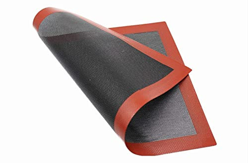 Tapis de four en silicone, feuille de four, tapis de four micro-perforé, antidérapant, plaque de four réutilisée, antiadhésif, résistant à la chaleur, 40 x 30 cm