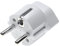 vhbw Adaptateur Voyage pour Prise Type J, SN 441011 (connecteur Euro vers Prise Suisse/CH) - Blanc, Max. 250 V / 2500 W